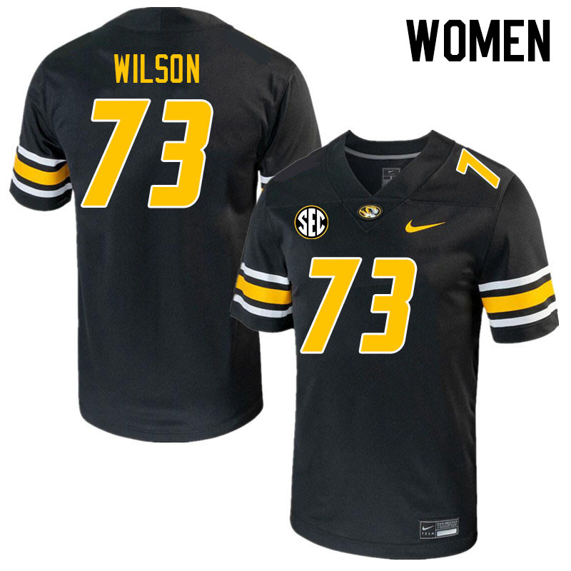 Women #73 Tristan Wilson Missouri Tigers College 2023 Football Stitched Jerseys Sale-Black